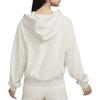 Nike Einfarbig Kapuzen Zip-Up Lässiger Langarm Sweatshirt Damen Oberteile Segel-Weiß FN2420-104