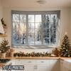 Winter Window View ChristmasTree Wall Hanging Tapestry Christmas Wall Hanging Tree Wall Hanging Gorgeous Christmas Tree Fireplace Gifts