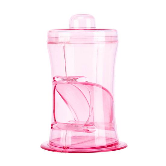 

Диспенсер для корма для домашних животных, прозрачная антиперевернутая, легко моющаяся автоматическая кормушка для хомяков для домашних животных розовый