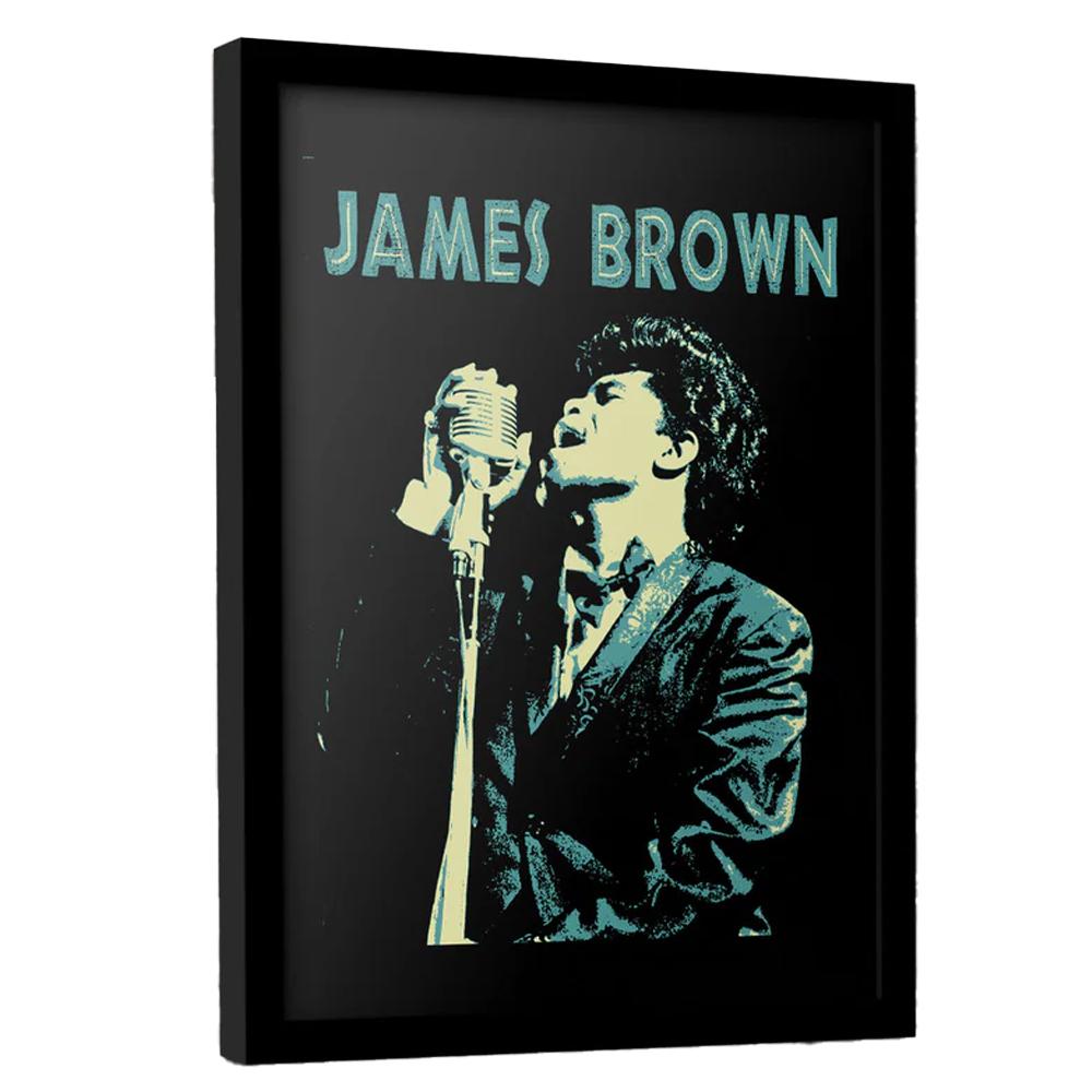 James Brown Sing Framed Poster