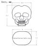 6Pcs Guitar Button Head Hat Handle Tuner Handle Metal Skull Shape Tuning Key Handle For Folk Electric And Acoustic Guitar