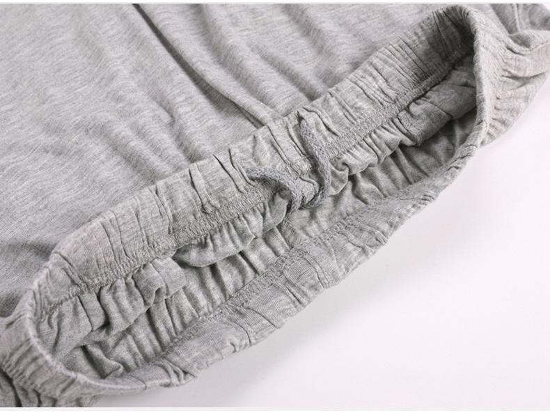 Męskie lekkie modalowe spodenki piżamowe na lato - Rozmiar Plus Size, Bardzo Szeroki Krój