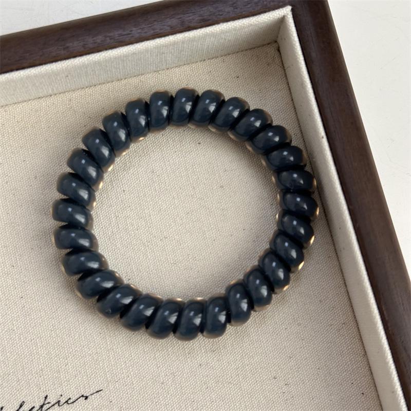 Светлый эластичный заколка для волос, похожая на стекло: Универсальная высокоэластичная резинка для хвоста