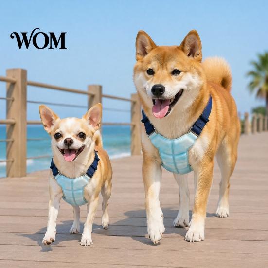 Summer Cooling Wrap for Dogs Dog Vest, Breathable Coat with Gel Ice Packs, Vest Small And Large Pet Jacket Medium