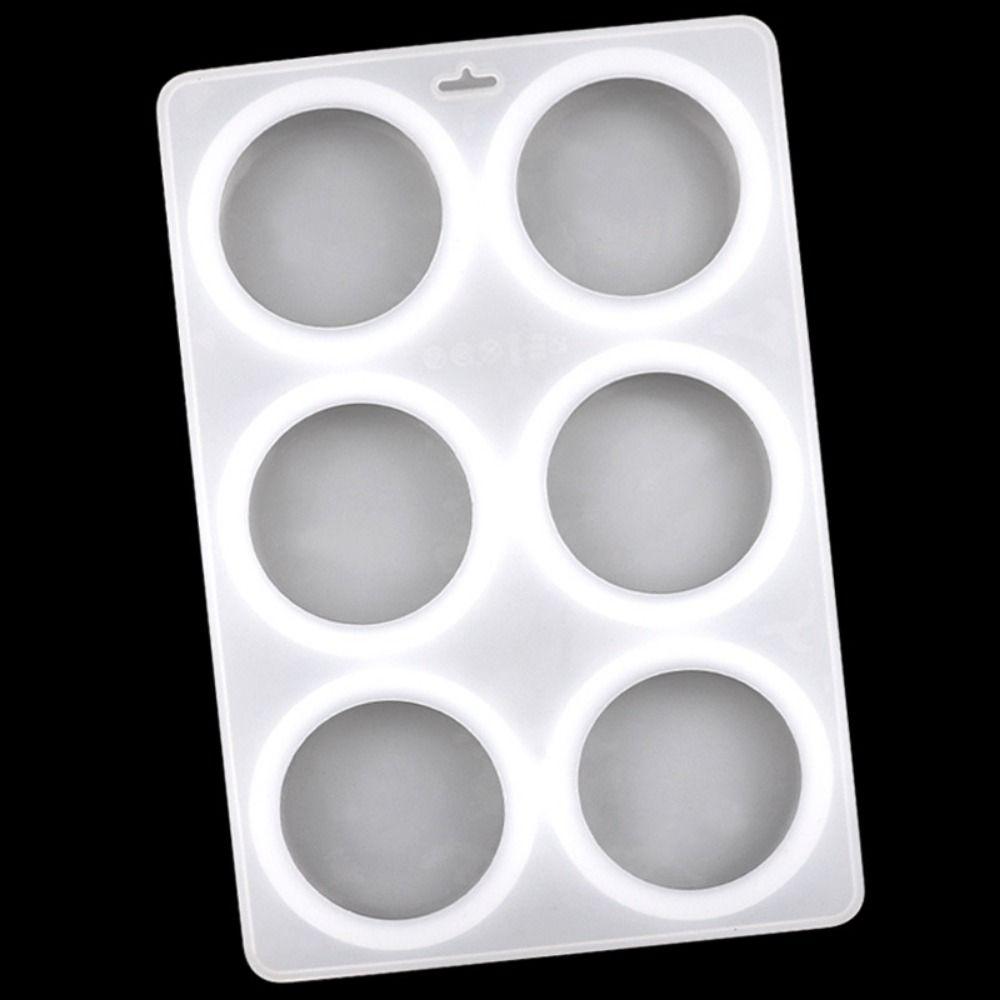6 Holes Round Silicone Mold Dome Shape Soap Making Mold Silicone Soap Mold  Dessert Mousse