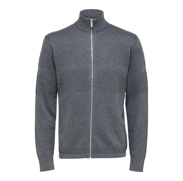 Selected Maine Zip-Up Sweater