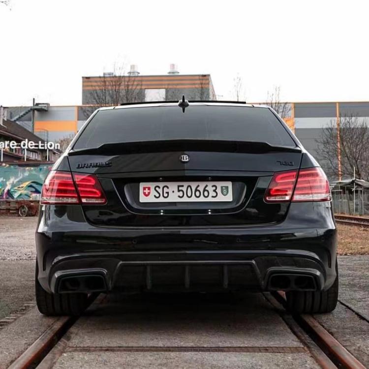 Mercedes-Benz E-Class W212 E63 Carbon Fiber Body Kit: Front & Rear Bumpers, Front Lip, Side Skirts, Rear Lip, Tail Wing, Hood.