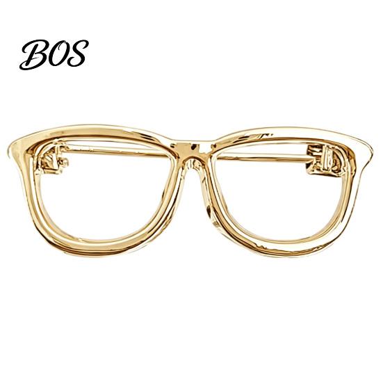 Elegant Clothing Embellishment Alloy Glasses Brooch for Men Women, Eyeglasses Shape Lapel Pin Pin, Decorative Accessory Suits Shirts Sweaters Jewelry