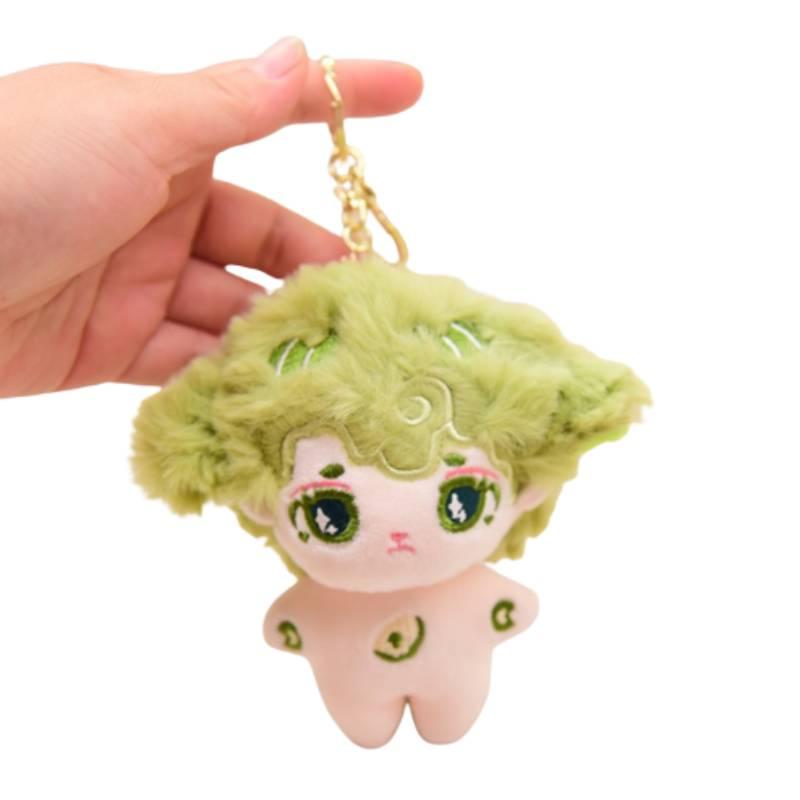 Cute Boy Cotton Doll Pendant With Missing Tooth Plush Keychain Transforming Little Sheep Backpack Ornament High-quality Hanging Decoration 12cm)