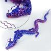 3D-Printed Twin-Dragon Ornament (22 Cm) - Articulated Cartoon Dragon-Shaped Plant Toy & Aquarium Landscape Decoration