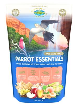 Vetafarm - Parrot Essentials - Year-Round Nut and Fruit Pellets for All Parrots 2Kg