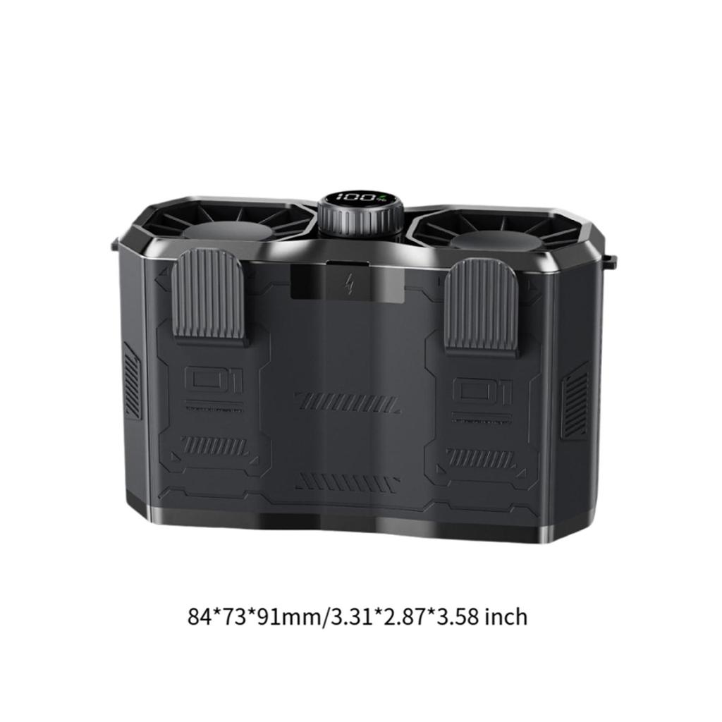 Portable Waist Fan Wearable Fan Handsfree Lightweight Noiseless Small Clip On Fan for Backpacking Outdoor Office Farm Work Home