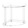 Acrylic Organizers Shelf Two Levels for Efficient Storage In Small Corner Easy To Assemble and Cleaning
