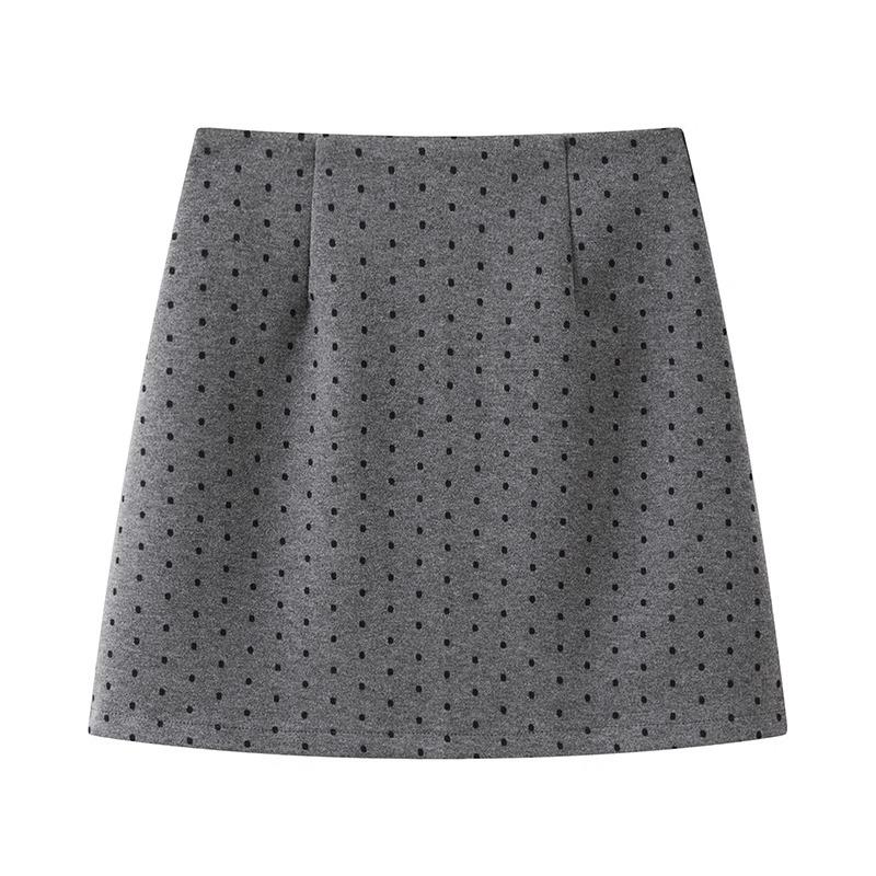 

Women s High Waist Polka Dot Midi Skirt - 2024 Slimming A-Line Skirt 3XL