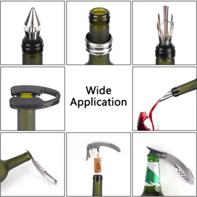 Wine Bottle Opener Creative 3 or 5 Piece Bottle Opening Kit Wine Accessories Set Corkscrew Set Gift Box for Wine Lovers