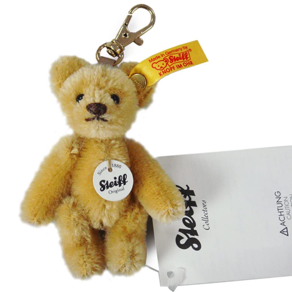 Steiff Mini Teddy Bear Keyring, Blonde (Product Code: 39089)