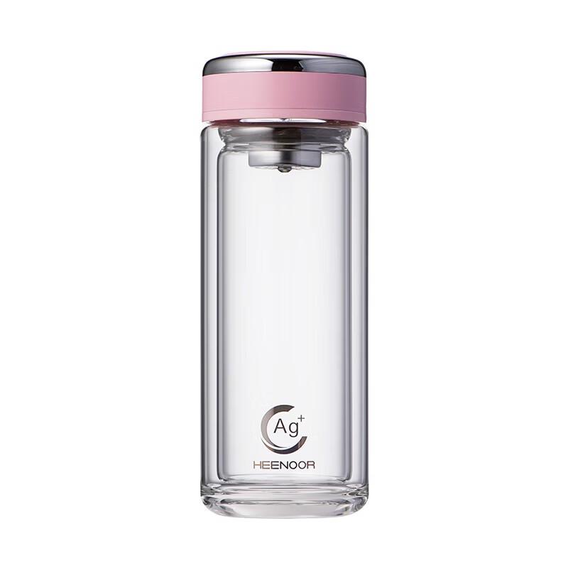 XINUO Double-Layer Antibacterial Glass Cup