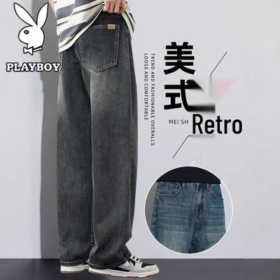 Pánské americké retro džíny s rovnými nohavicemi