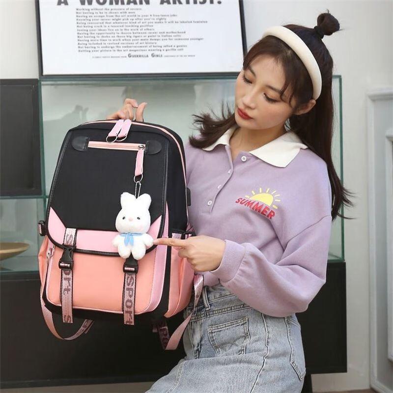 Yeh Hanwei Stylish Large Capacity School Backpack One Size