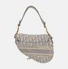 [Pre-Owned] Saddle Oblique Classic Embroidered Monogram Canvas Shoulder Bag - Very Good #2YENFR