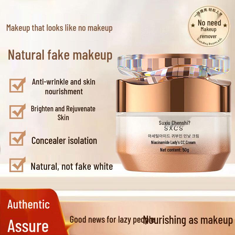 Su Xiu Chen Niacinamide Natural Look Foundation: Hydrating, Brightening, and Skin-Nourishing for a Barely-There Finish.