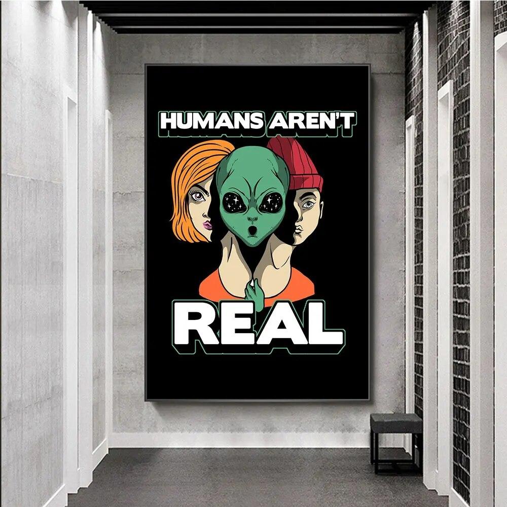 Alien (film 1979) – Poster décoratif sur toile – Impression murale moderne pour chambre à coucher – 50 x 75 cm