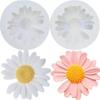 Heta Kreativa Gör-det-själv Formar Små Fräscha Tusensköna Blomma Form Sol Silikonform Aromaterapi Epoxi Tvål Ljus DIY Bakverktyg