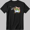 Asterix and Obelix, Famous Characters Figure, Short Sleeve White-Black Men's / Women's T-Shirt L390