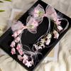 Mesh Bow Hairpin Children's Mori Princess Hair Accessories Hairpin Girls Ribbon Braided Hair Headgear