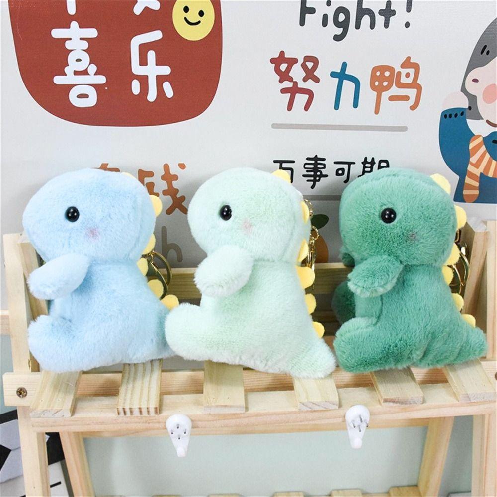 Stuffed Animal Plush Dinosaur Doll Plush Toy Dinosaur Pendant Dinosaur Keychain  Bag Pendant