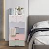 6-Drawer Storage Cabinet, Tall Dresser Organizer with Removable Drawers, Modern Closet Organizer for Bedroom, Playroom, Office