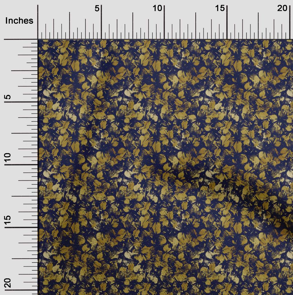 oneOone Cotton Flex Blue Fabric Abstract Sewing Fabric By The Yard Printed Diy Clothing Sewing Supplies 40 Inch