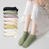 5 Pairs of Short Socks for Women, Summer Thin Boat Socks, Women's Non-dropping Double-needle Shallow Mouth Invisible Women's Socks