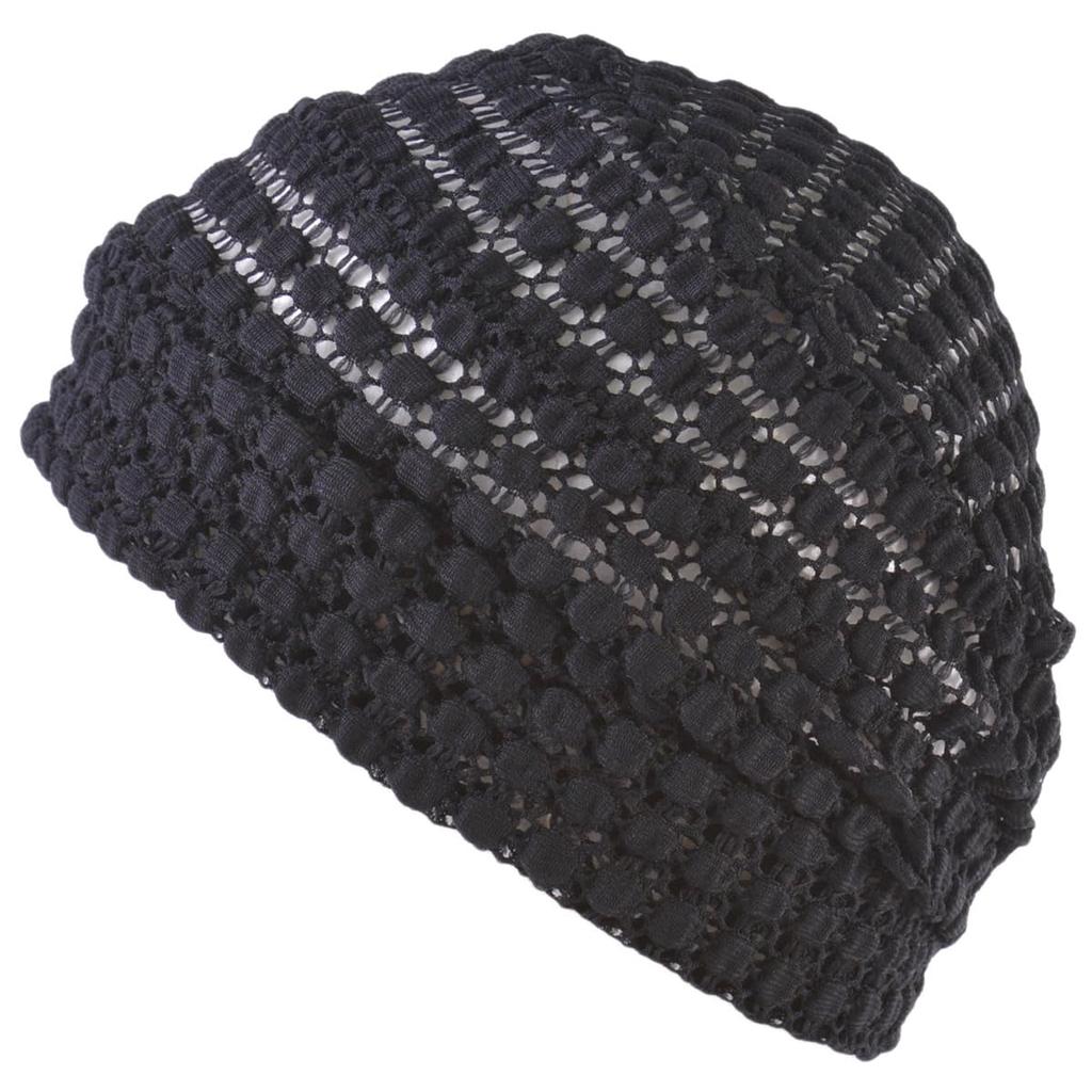 charm Circle Lace Thin Summer Knit Hat Breathable Perfect for Spring and Summer [One Size/Black] Stylish, Mesh, Lightweight, Washable,