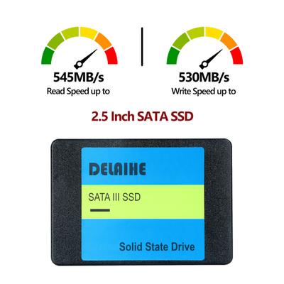 1/2/4TB SATA 3 2.5 colio SSD Greitis iki 545MB/s Skaitymas 530MB/s Rašymas PC Stacionariam kompiuteriui Nešiojamam kompiuteriui Vidinis Kietojo kūno diskas Kompiuterio priedai
