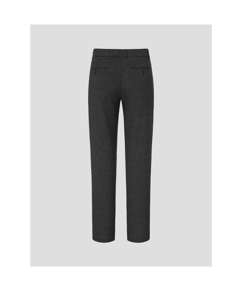 Binpolmen Seersucker Pattern Set-Up Standard Fit Pants Ash
