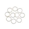 10Pcs/Pack 25/28/30/32mm Clasps Connectors Keychain Chain Loop Split Key Ring Stainless Steel