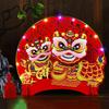 Wealth Table Ornament Nodding Vietnamese Centerpiece Felt Table Decorations with Light for New Year Spring Festival Home