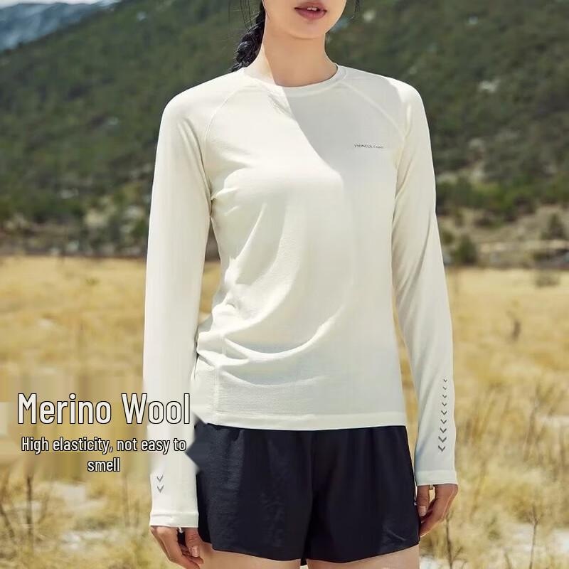 Pioneer Camp Women's Merino Wool Long Sleeve Base Layer T-Shirt