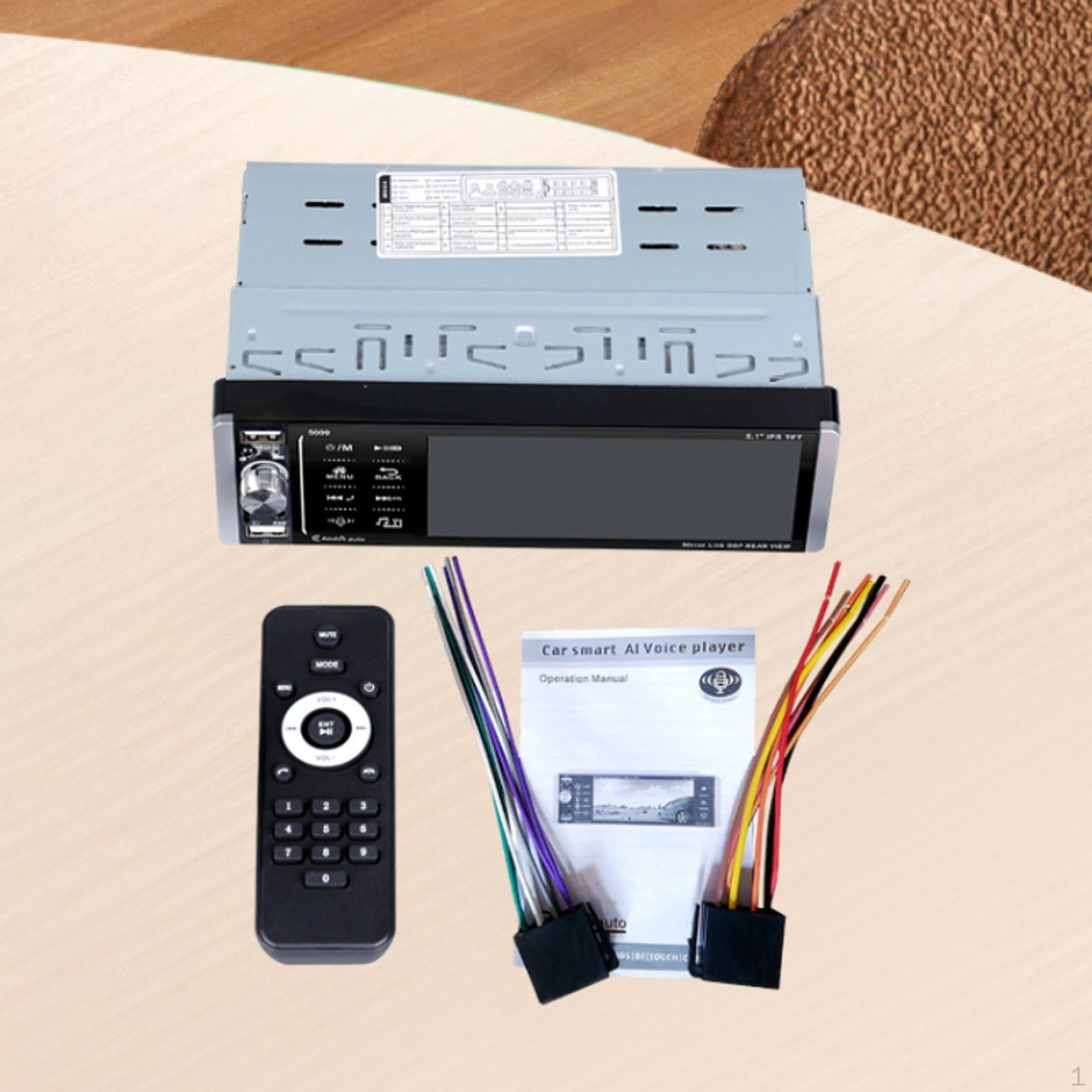 

Автомобильное радио Auto FM 5.1 дюймов AUX в USB TF порт для карты Mirror Link Single Din Bluetooth