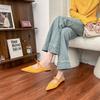 Autumn new bag head cool slippers women's fashion pointed muller shoes women's rear empty temperament single shoes with women's shoes