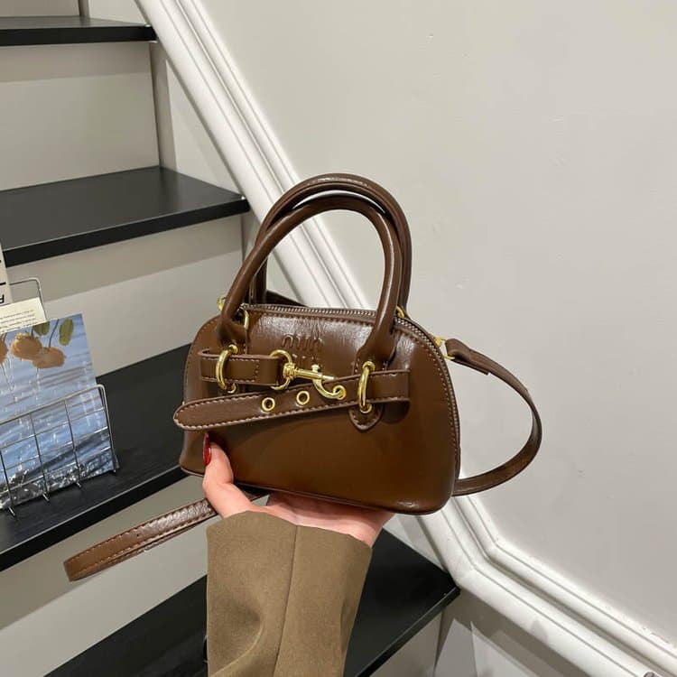 Mini-Muscheltasche Damen tragbare Umhängetasche
