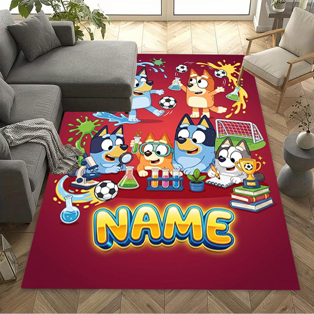 Halloween Costume Party Customize Your Name Carpet Suitable for Foyer Playrooms Kitchen Entryway Anti-slip Rug Decorate Offices Gift for Festivals