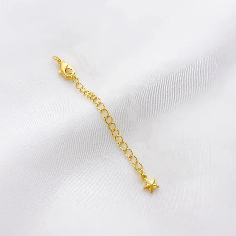 Gold Plated Star Heart Brass Lobster Clasps 75Mm Tail Extender Connector Chains Diy Jewelry Making Accessories