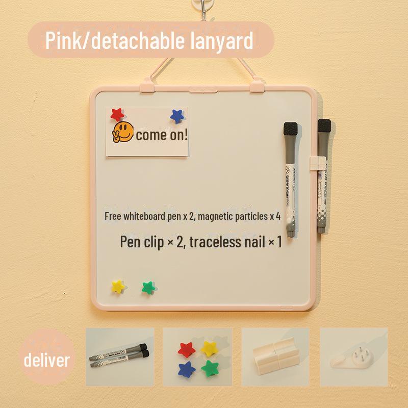 Funi Colorful Children's Magnetic Whiteboard with Detachable Lanyard - Erasable Writing and Drawing Board