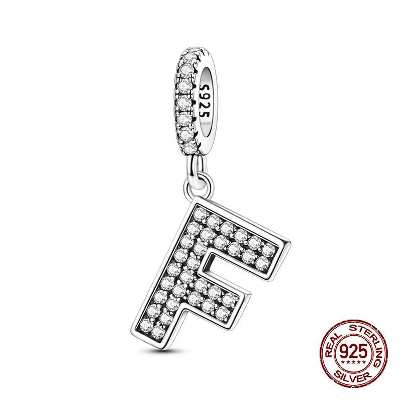 Classic Copper 26 Letters A-Z Alphabet Charms Beads Fit Original Bracelet Bangle Necklace Dangle Women Jewelry Gift