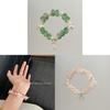 Chinesischer Stil Mondperlen-Handkette mit Schmetterlingsdesign Handgefertigtes Geschenk für Frauen