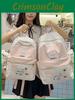Cute Cat Dot Backpack For High School Girls Nylon School Bag