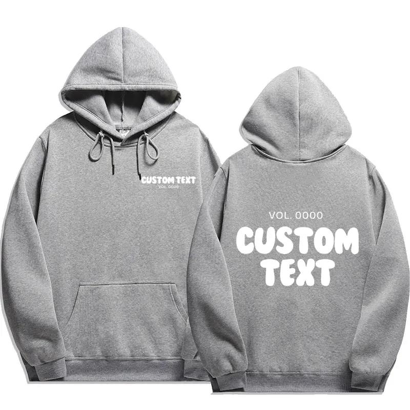 Felpa con Cappuccio con Testo Personalizzato Uomo Moda Felpa Cool Casual Harajuku Street Wear Pullover con Cappuccio Streetwear Felpe con Cappuccio e Felpe da Uomo