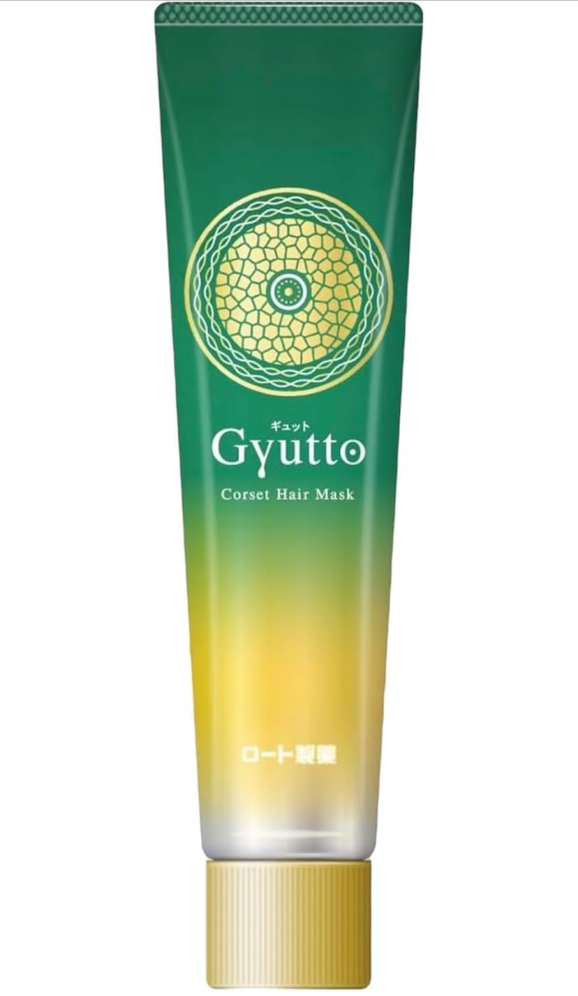 

Пробная маска для волос Rohto Gyutto Corset, мини-размер 30 г. Лечение для тех, кто хочет восстановить поврежденные волосы [3-дневный объем] зелёный
